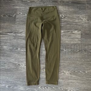 lululemon athletica Align II leggings 25” olive green